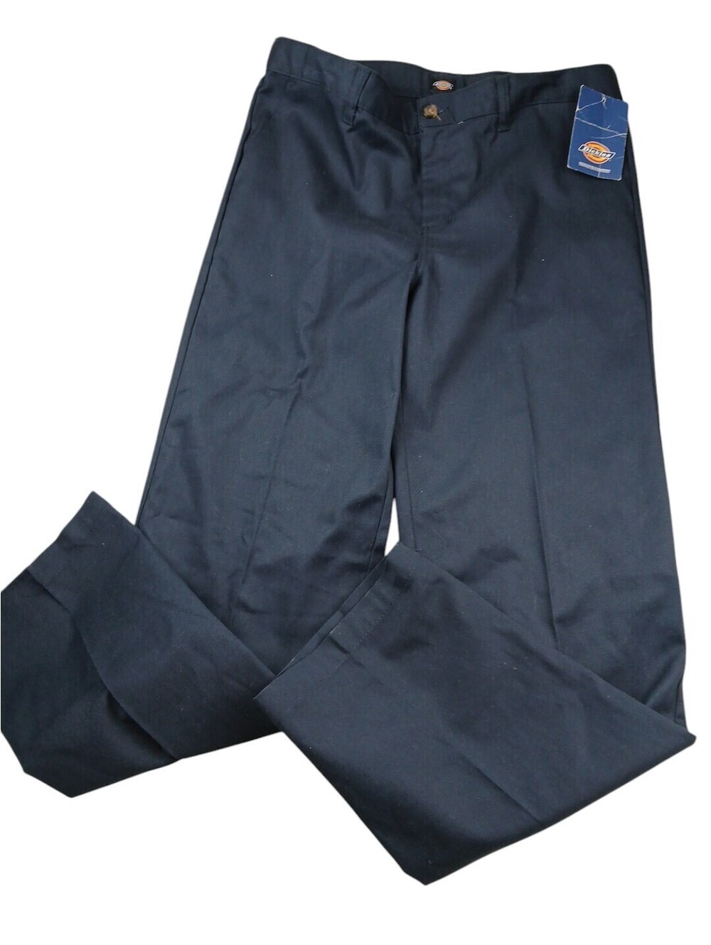 NWT Dickies Boys Pants Size 18 Husky Flat Front Khaki Classic Fit Straight Leg
